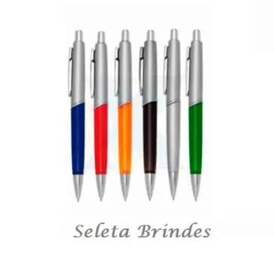 Caneta Plastica Varias Cores Personalizado