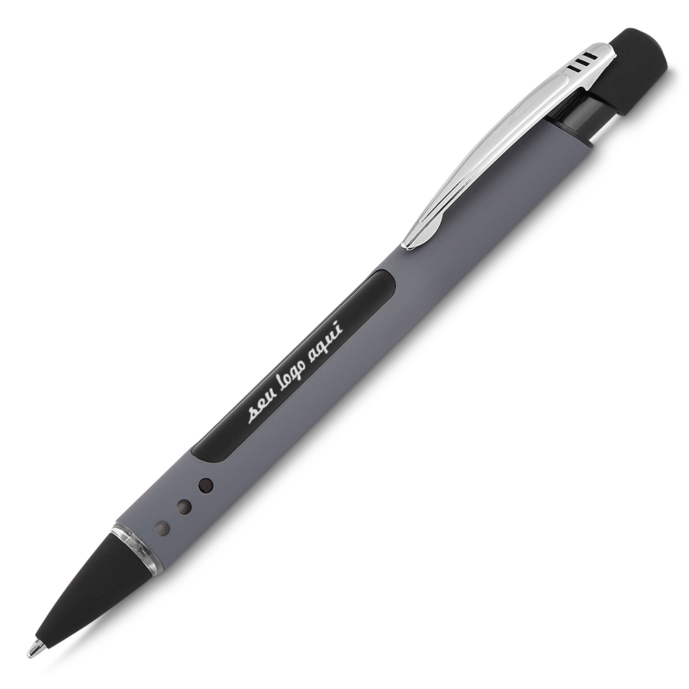 Caneta Semi-Metal Led Personalizada — foto 2