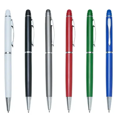 Caneta Semimetal Touch - várias cores