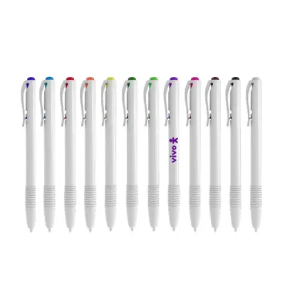 Canetas Personalizadas Clic White