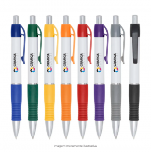 Canetas Personalizadas Plástica 4x0