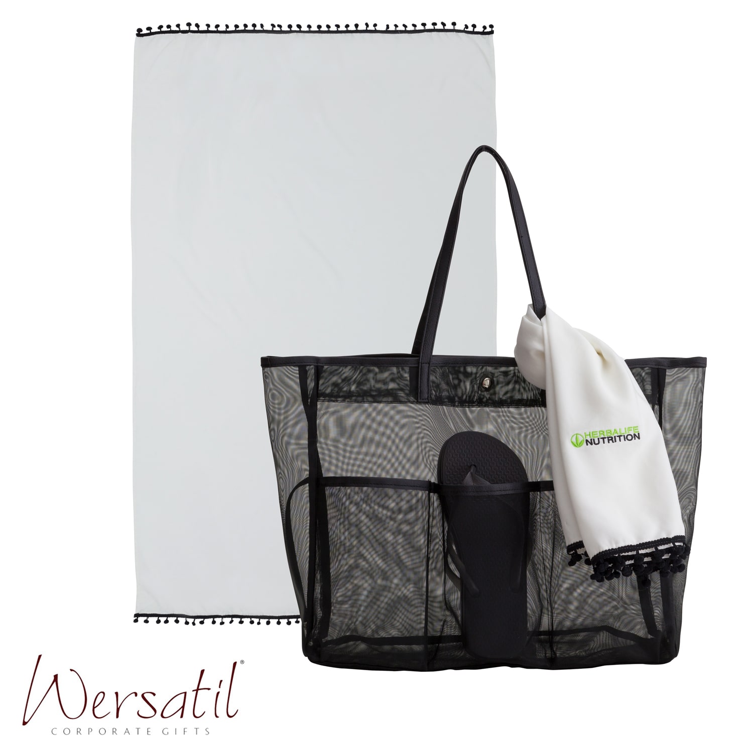 Canga Herbalife com Bolsa em Tela
