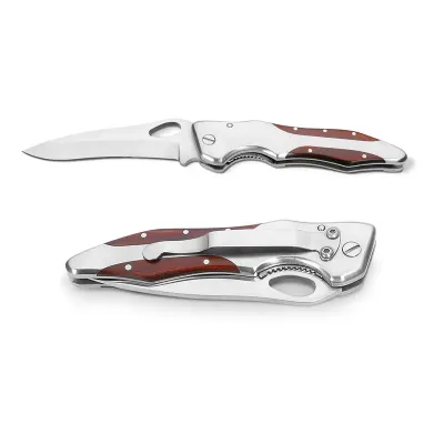 Canivete em Aco Inox e Madeira Lnr94030