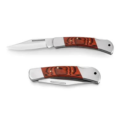 Canivete em Aco Inox e Madeira Lnr94031