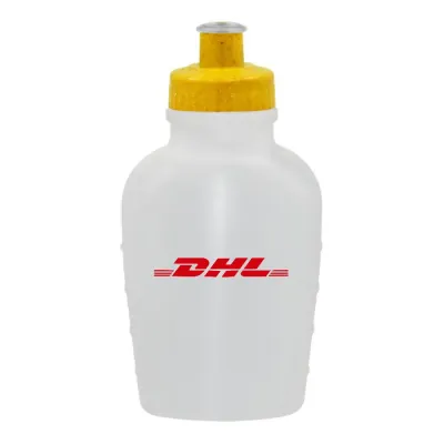 Cantil 500ml Tampa Fibra Madeira Amarelo