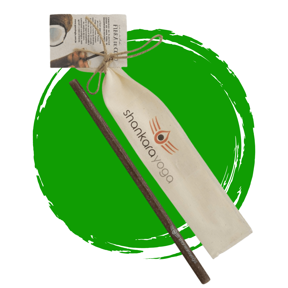 Canudo Fibra de coco Saquinho