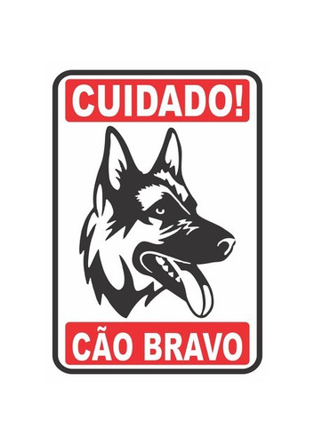 Cão bravo 20x30 - Pacote com 12un