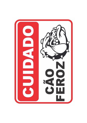 Cão feroz 20x30 - Pacote com 12un