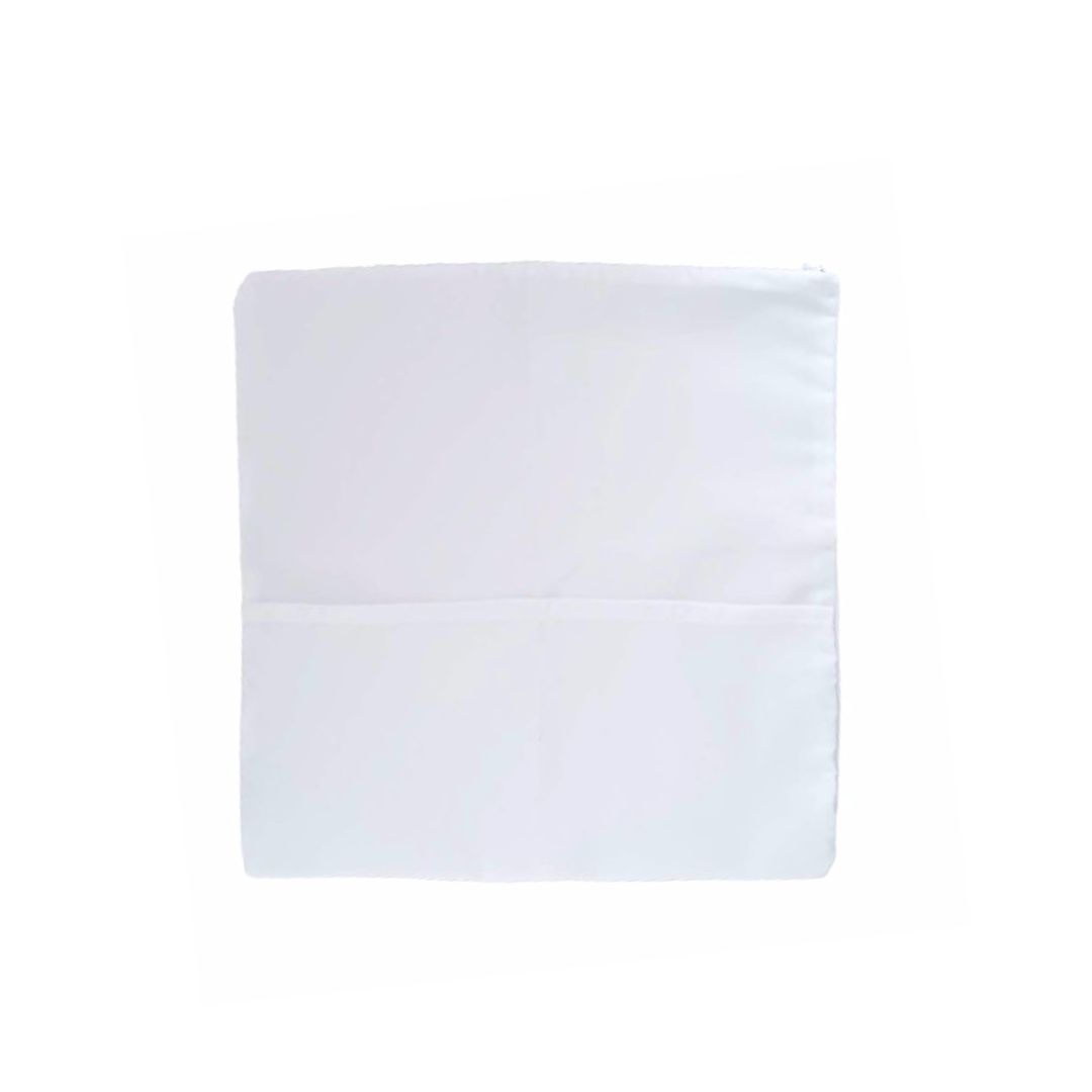 Capa de Almofada 30x30cm Branca para Sublimação com Bolso