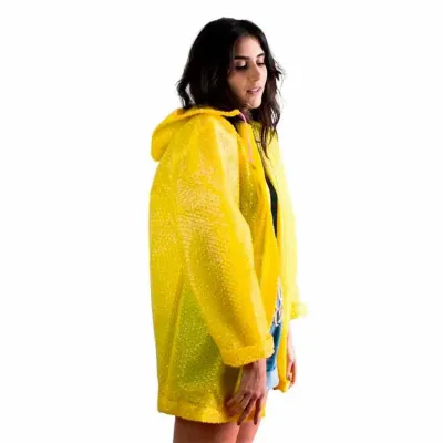 Capa de Chuva de Plastico Bolha Colorido