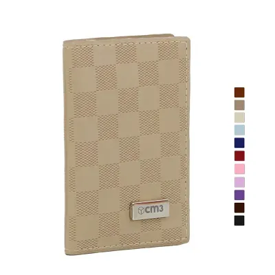 Capa Para Passaporte Xadrez Com Porta Cartao