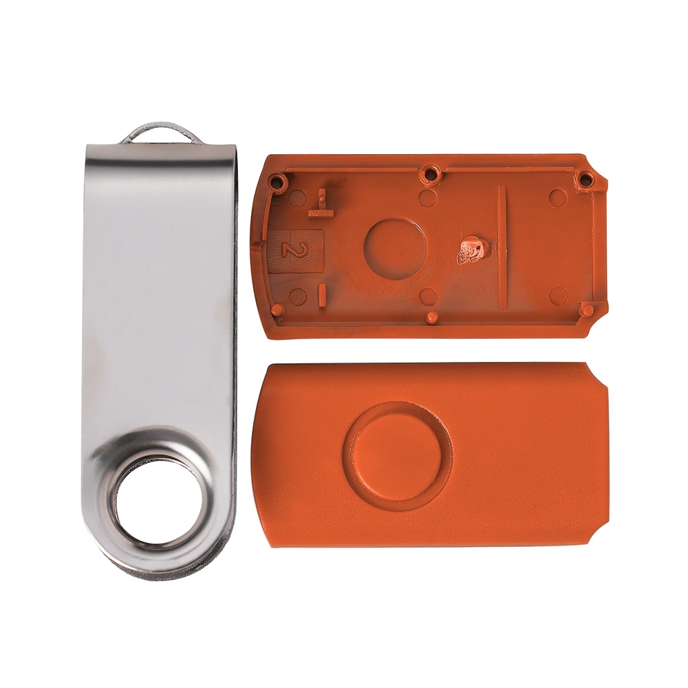 Carcaça Pen Drive Giratório Brilhante Personalizada — foto 4