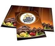 Cardápios 4 Páginas com Dobra Couchê 275g 320x470mm