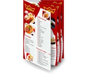 Cardápios 8 Páginas com Dobra Couchê 275g 300x210mm
