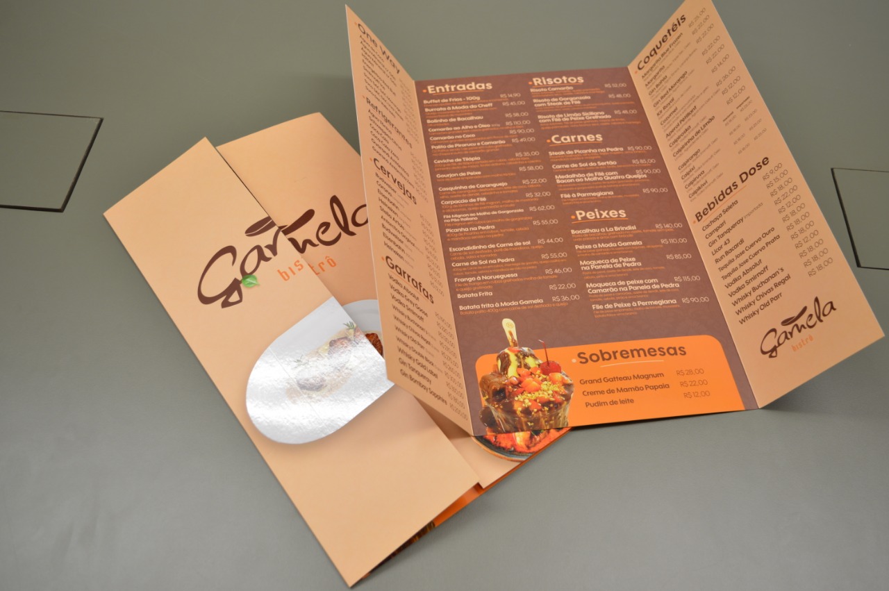 Cardápios e Menu - WR Grafica