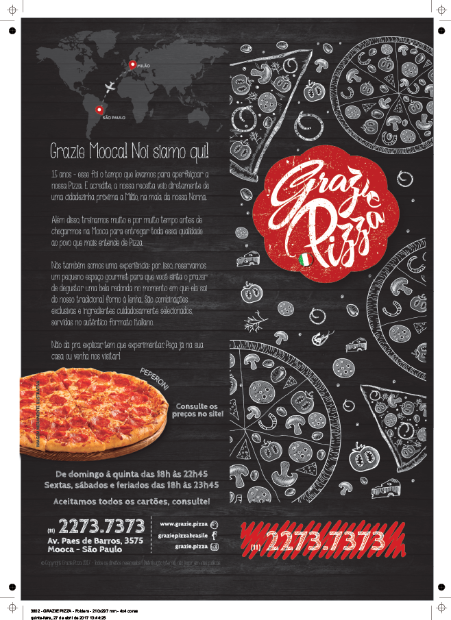 Cardápios para Pizzarias
