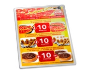 CARDÁPIOS PLASTIFICADOS PLASTIFICAÇÃO RÍGIDA 0,10MM 300x420M