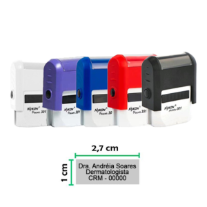 Carimbo Automático 301 2,7x1cm Automático