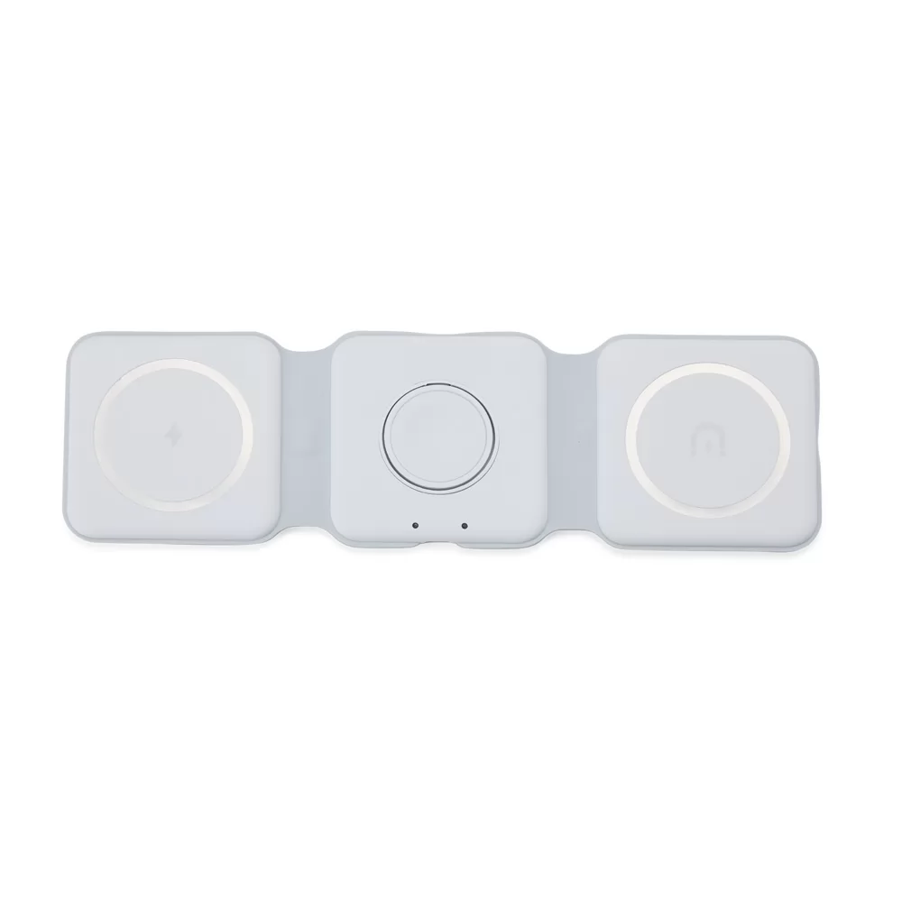 CARREGADOR SEM FIO MAGNÉTICO TRIPLO PARA APPLE