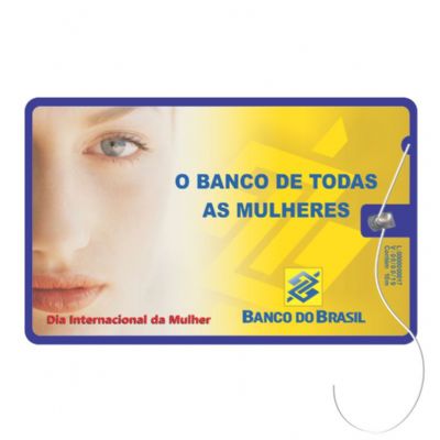Cartao Com Fio Dental Banco do Brasil 4 Cores