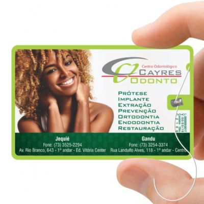 Cartao Com Fio Dental Cayres Odonto Promocional