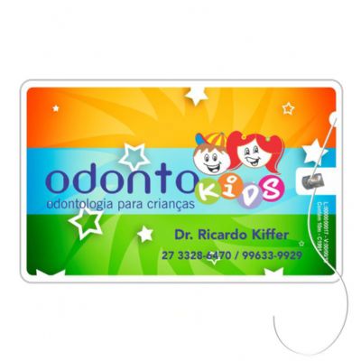 Cartao Com Fio Dental Com Espelho no Verso