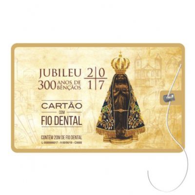 Cartao Com Fio Dental Com Etiqueta Impressa
