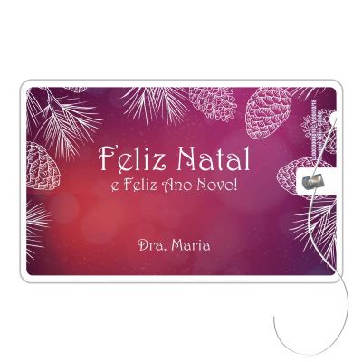 Cartao Com Fio Dental Etiqueta Colada
