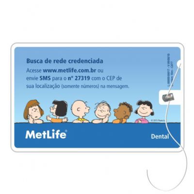 Cartao Com Fio Dental Metlife Sabor de Menta