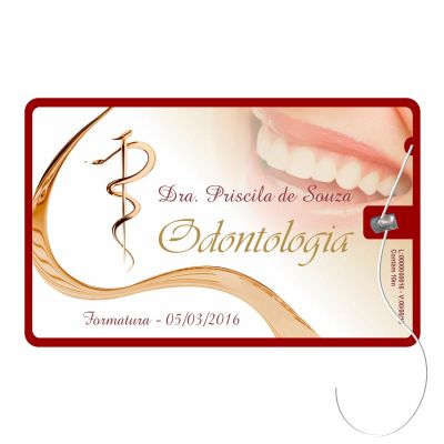 Cartão de formatura com fio dental com mais de 20 cores