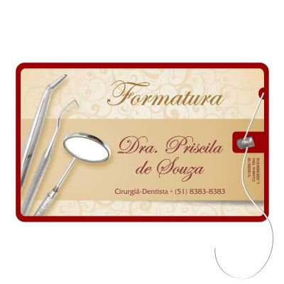 Cartao de Formatura Com Fio Dental em ps