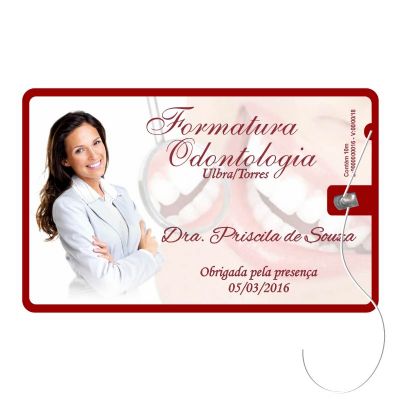 Cartao de Formatura Com Verso Impresso