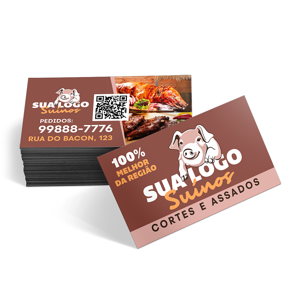 Cartão de Visita 300g 4x4 - 3.000 unidades