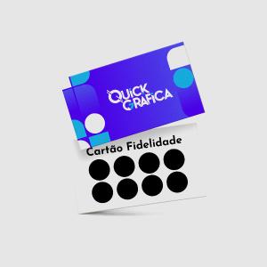 Cartão de visita FIDELIDADE 9x5cm Papel Supremo 250g 4x1