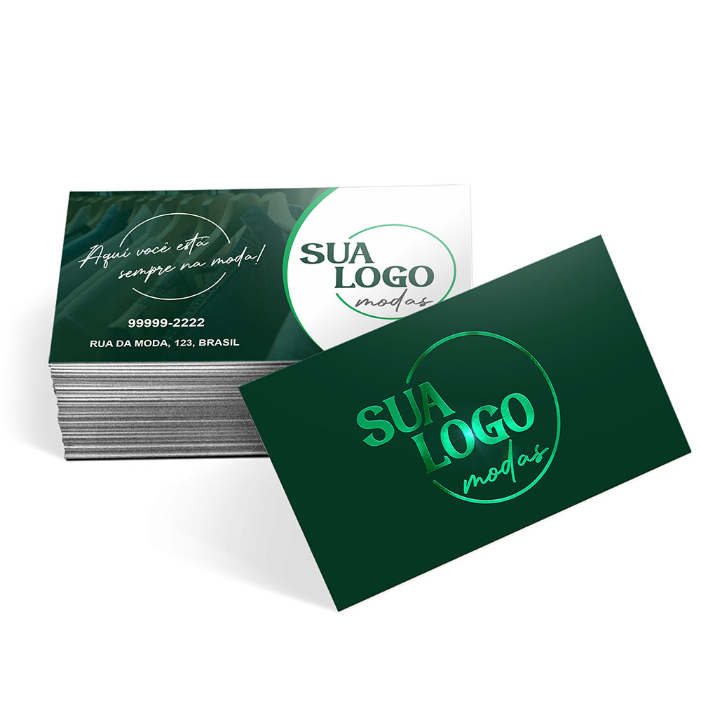 Cartão de Visita Hot Stamping - 500 unidades