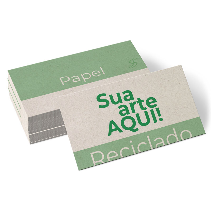 Cartão de Visita Papel Reciclado