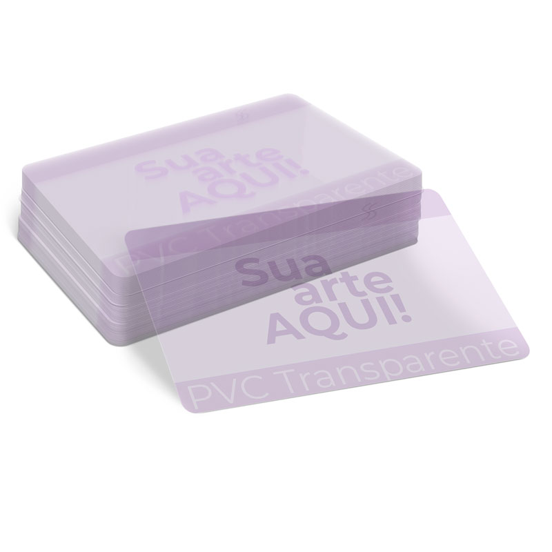 Cartão de Visita - PVC Transparente