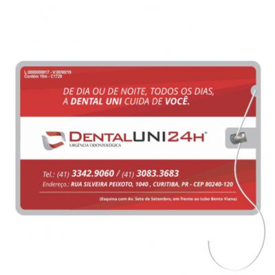 Cartao Plastico Com Etiqueta Impressa ou Colada