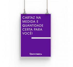 Cartaz 33x48 cm Papel Couchê 90g 4x0