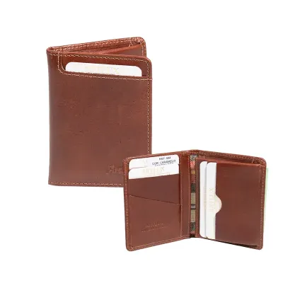 Carteira Slim em Couro Anti Furto Rfid