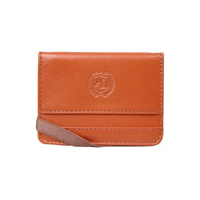 Carteira Slim em Couro Com Elastico Anti Furto
