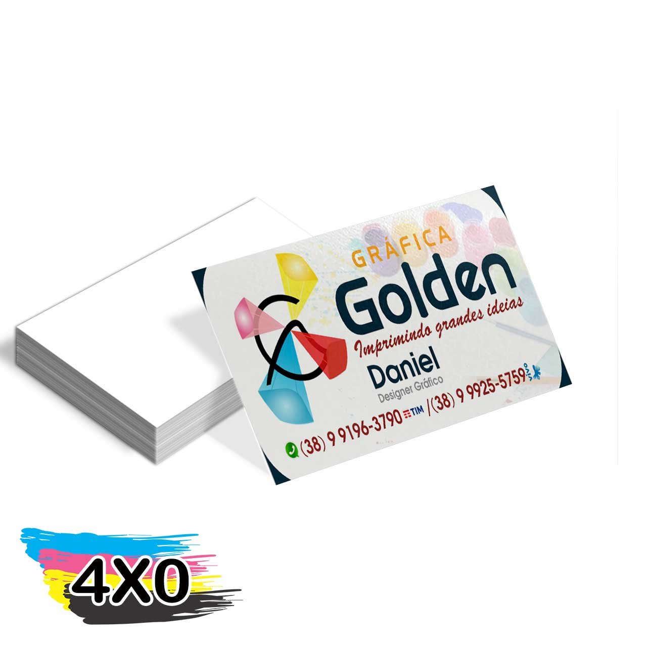 Cartões de Visitas Couchê 250g Laminaçao Fosca Frente