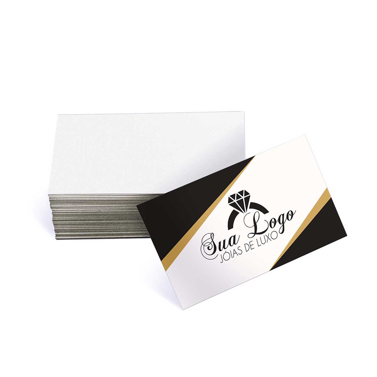 Cartões de Visitas Supremo 255g Verniz Total