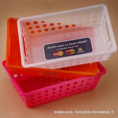 Cesta Plastica Personalizada