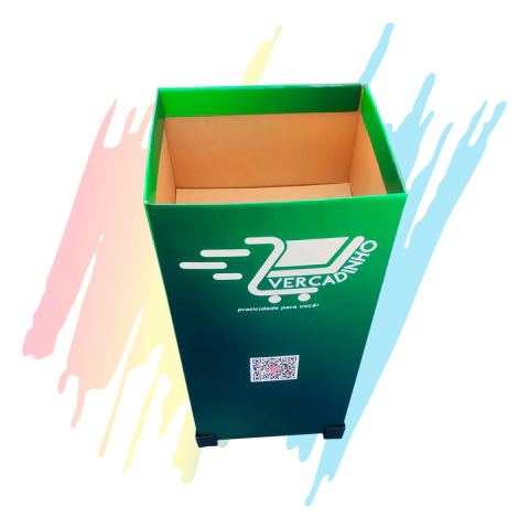 Cesto Expositor Quadrado 35L x 35P x 90A cm