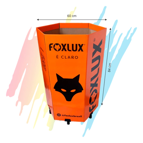 Cesto Expositor Sextavado - Kit com 4 Unidades