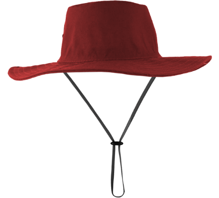 Chapéu Australiano Brim Vermelho