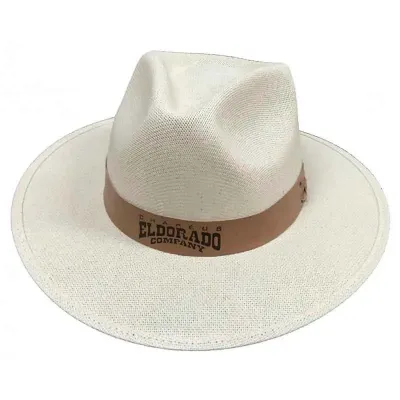 Chapeu de Lona Algodao Com Fita de Recouro