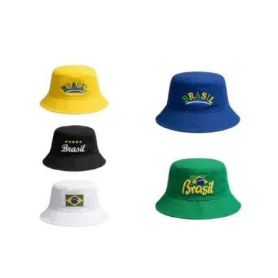 Chapeu Modelo Bucket Produzido Tecido de Brim