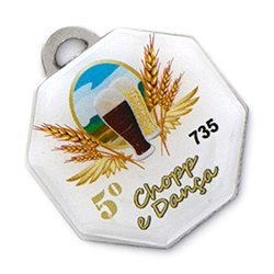 Chav. Chapinha Metálica COD 735 - Brindes Caxias